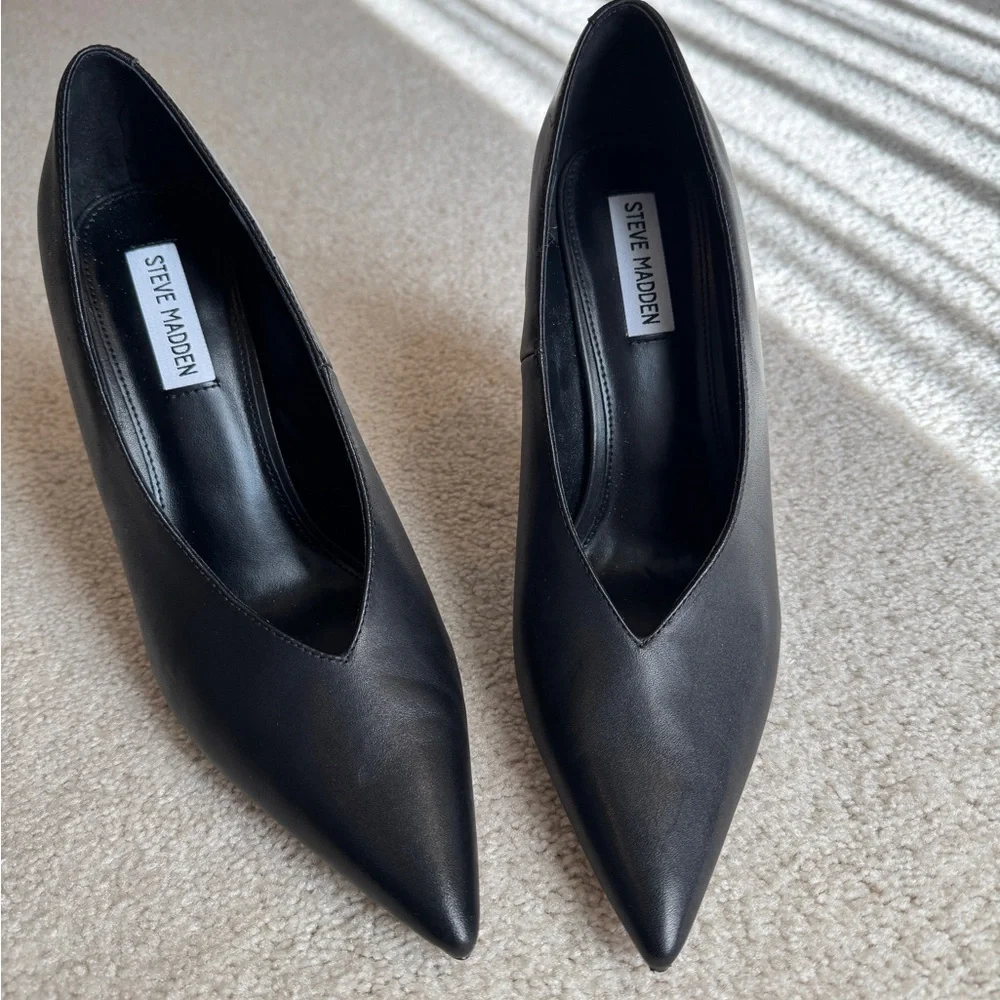Steve Madden Sedona Pointed Toe Pump | Black Heels size 10 - Picture 9 of 13